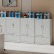 Armoire de bureau Yliseo rangement sécurisé acier blanc