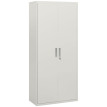Armoire de bureau Aurisys verrouillable en acier 5 niveaux blanc