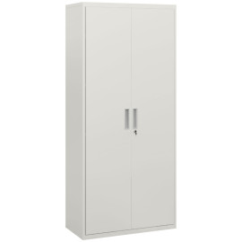 Armoire de bureau Aurisys verrouillable en acier 5 niveaux blanc