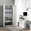Armoire de bureau Aurisys verrouillable en acier 5 niveaux blanc