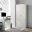 Armoire de bureau Aurisys verrouillable en acier 5 niveaux blanc