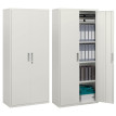 Armoire de bureau Aurisys verrouillable en acier 5 niveaux blanc