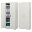 Armoire de bureau Aurisys verrouillable en acier 5 niveaux blanc
