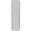 Armoire de bureau Kervine acier verrouillable 3 portes Gris chiaro