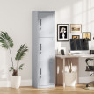 Armoire de bureau Kervine acier verrouillable 3 portes Gris chiaro