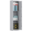 Armoire de bureau Kervine acier verrouillable 3 portes Gris chiaro