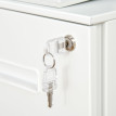Armoire de bureau Corora à dossiers suspendus sécurisée blanc