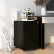 Loreum caisson de bureau à roulettes 3 tiroirs noir