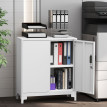 Armoire de rangement Norane métal verrouillable bureau blanc