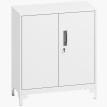 Armoire de rangement Norane métal verrouillable bureau blanc