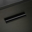 Produit Lorolys meuble de bureau roulant avec tiroirs et étagères noir