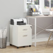 Classeur de bureau Enane 2 tiroirs sécurisé blanc
