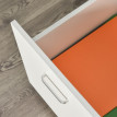 Verine Classeur de Bureau à 2 Tiroirs avec Serrure et Roulettes Blanc