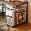 Meuble pour imprimante Velria rangement bureau blanc