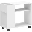 Meuble pour imprimante Velria rangement bureau blanc