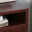 Caisson de bureau Teronos mobile tiroirs classeur marron foncé