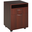 Caisson de bureau Teronos mobile tiroirs classeur marron foncé