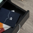 Conteneur à roulettes Amaren rangement bureau tiroir noir