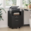 Caisson de bureau Nalanum rangement mobile verrouillable noir