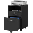Caisson de bureau Nalanum rangement mobile verrouillable noir