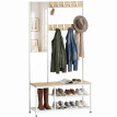 Porte-manteau Emara meuble à chaussures miroir banc naturel