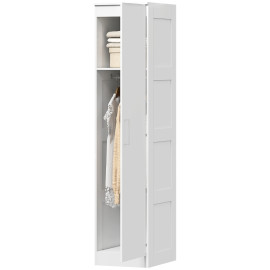 Jarara armoire vêtements penderie multifonction blanc