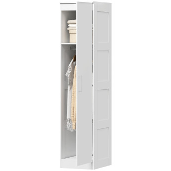 Jarara armoire vêtements penderie multifonction blanc
