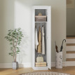 Jarara armoire vêtements penderie multifonction blanc