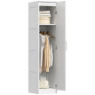 Jarara armoire vêtements penderie multifonction blanc