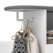Table à repasser Larraiel mobile avec rangement blanc