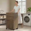 Belis Armoire table à repasser pliable rangement marron