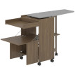 Belis Armoire table à repasser pliable rangement marron