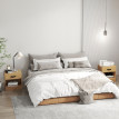 Table de chevet Avoena lot de 2 tiroir compartiment ouvert naturel