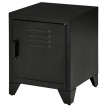 Table de nuit Ylolys table d'appoint métal industriel noir
