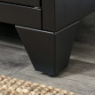 Table de nuit Ylolys table d'appoint métal industriel noir