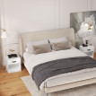Estvis Pack de 2 tables de chevet avec tiroir et compartiment ouvert blanc