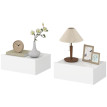 Table de chevet Calson flottante murale moderne blanc
