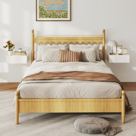 Table de chevet Calson flottante murale moderne blanc