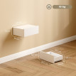 Table de chevet Calson flottante murale moderne blanc