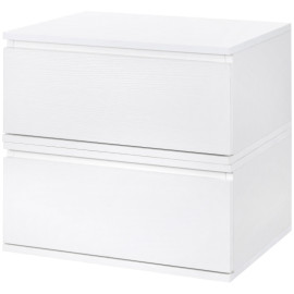 Produit Enon table de chevet suspendue avec tiroir blanc