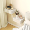 Florier Lot de 2 tables de chevet murales avec tiroir Blanc