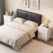Ylova Lot de 2 Tables de Chevet avec 2 Tiroirs Haute Brillance Blanc