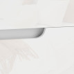 Table de nuit Rosys moderne 2 tiroirs design brillant blanc