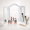 Miroir de Maquillage Florveven LED Pliable USB Hollywood Blanc