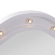 Miroir de Maquillage Florveven LED Pliable USB Hollywood Blanc