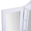 Miroir de Maquillage Florveven LED Pliable USB Hollywood Blanc