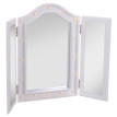 Miroir de Maquillage Florveven LED Pliable USB Hollywood Blanc
