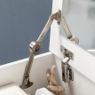 Ilrion coiffeuse maquillage miroir tiroir tabouret rangement blanc