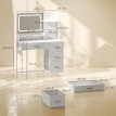 Veliason Coiffeuse Maquillage LED Station de charge Blanc