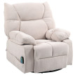 Fauteuil de massage Calen inclinable chauffant pivotant beige